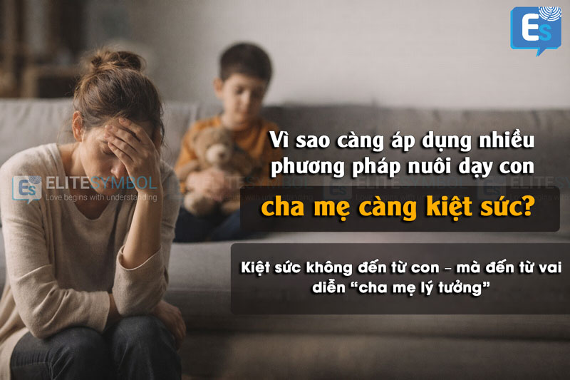 Cha mẹ kiệt sức vì áp lực áp dụng nhiều phương pháp nuôi dạy con