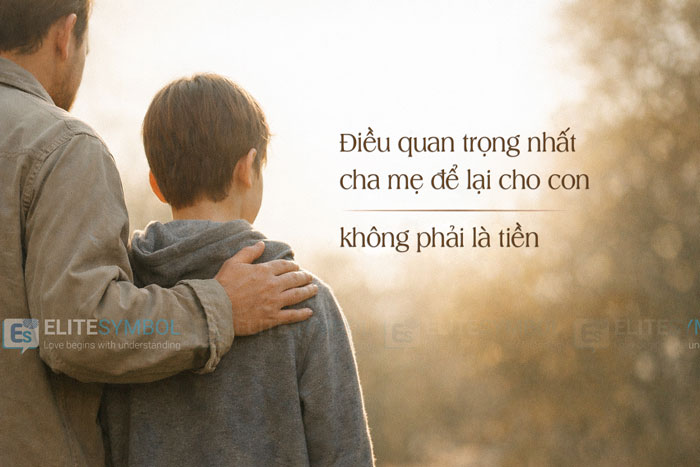 Điều quan trọng nhất cha mẹ để lại cho con không phải là tiền mà là sự thấu hiểu