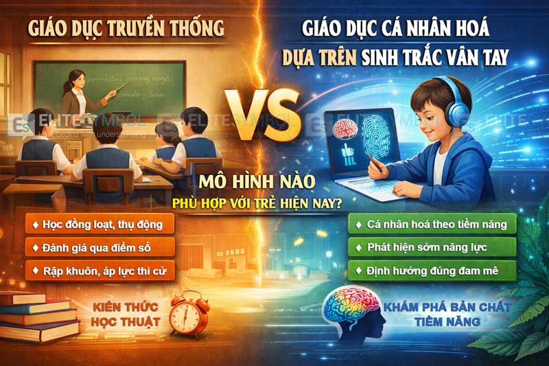 So sánh giáo dục truyền thống và giáo dục cá nhân hóa dựa trên sinh trắc