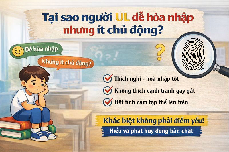 Chủng vân tay UL có đặc điểm linh hoạt như nước và dễ hòa nhập