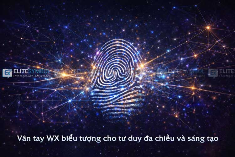 vân tay WX biểu tượng cho tư duy đa chiều và sáng tạo