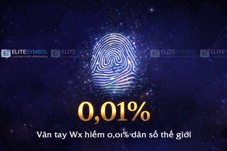 vân tay WX hiếm 0,01 phần trăm dân số