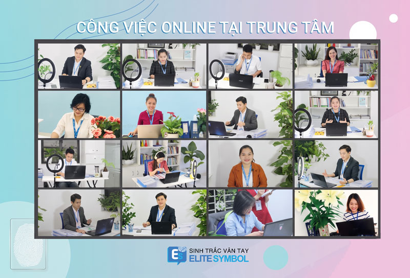 Đội ngũ chuyên viên tư vấn sinh trắc vân tay online tại trung tâm sinh trắc vân tay Elite Symbol